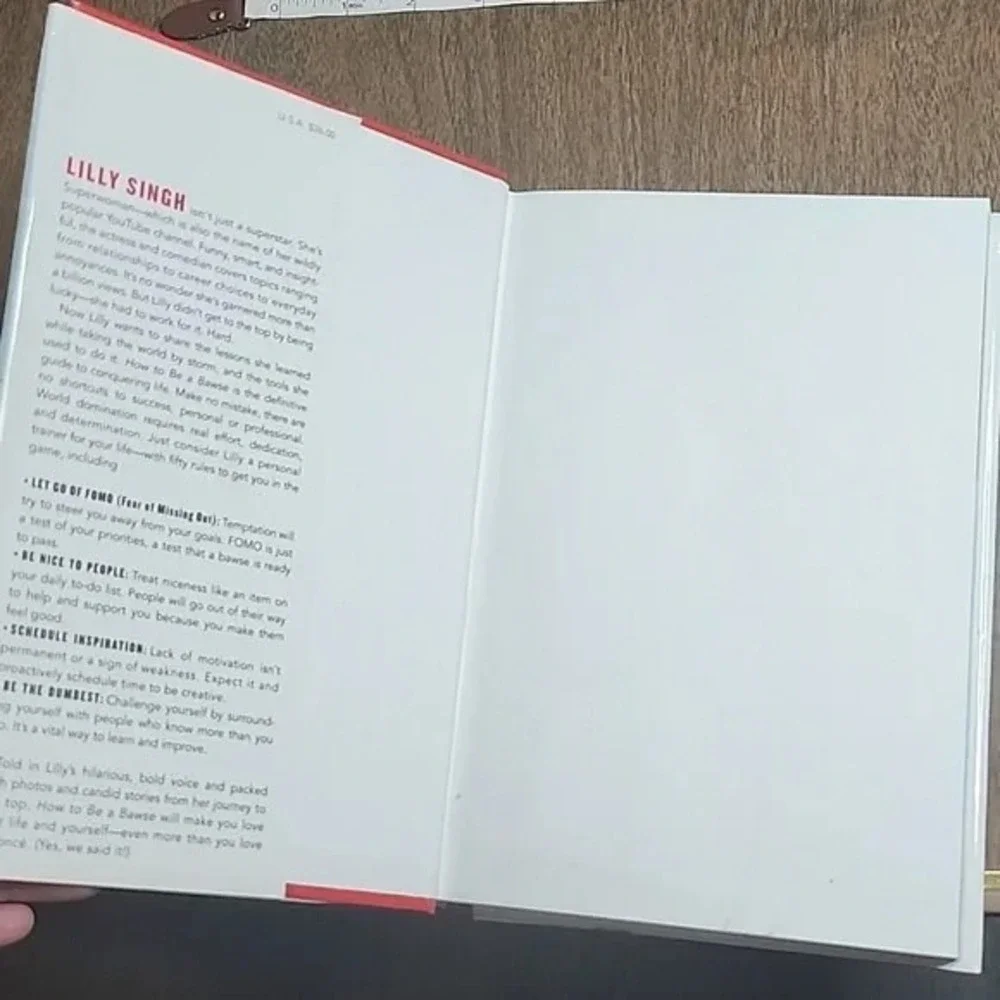 How to Be a Bawse:‎ A Guide to Conquering Life by Lilly Singh, Hardcover